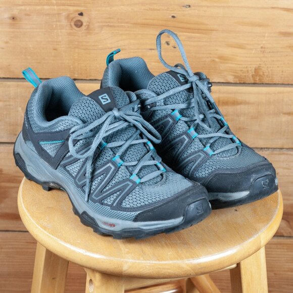 Salomon Pathfinder Trail Running Shoes in Grey & Blue - Women's EU 41 US 9 - Picture 1 of 9
